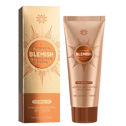 Vitgörande och blemmask