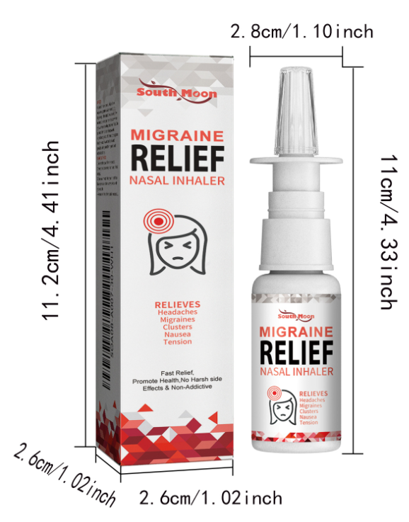 LumiHopeOne Naseninhalator zur Linderung von Migräne – Schnell wirkende pflanzliche Kopfschmerzlinderung