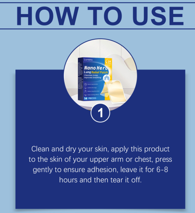 LumiHopeOne Nano Kräuterpflaster zur Linderung von Atemwegsbeschwerden - Fortschrittliche Unterstützung der Atemwege (14 Stück) 