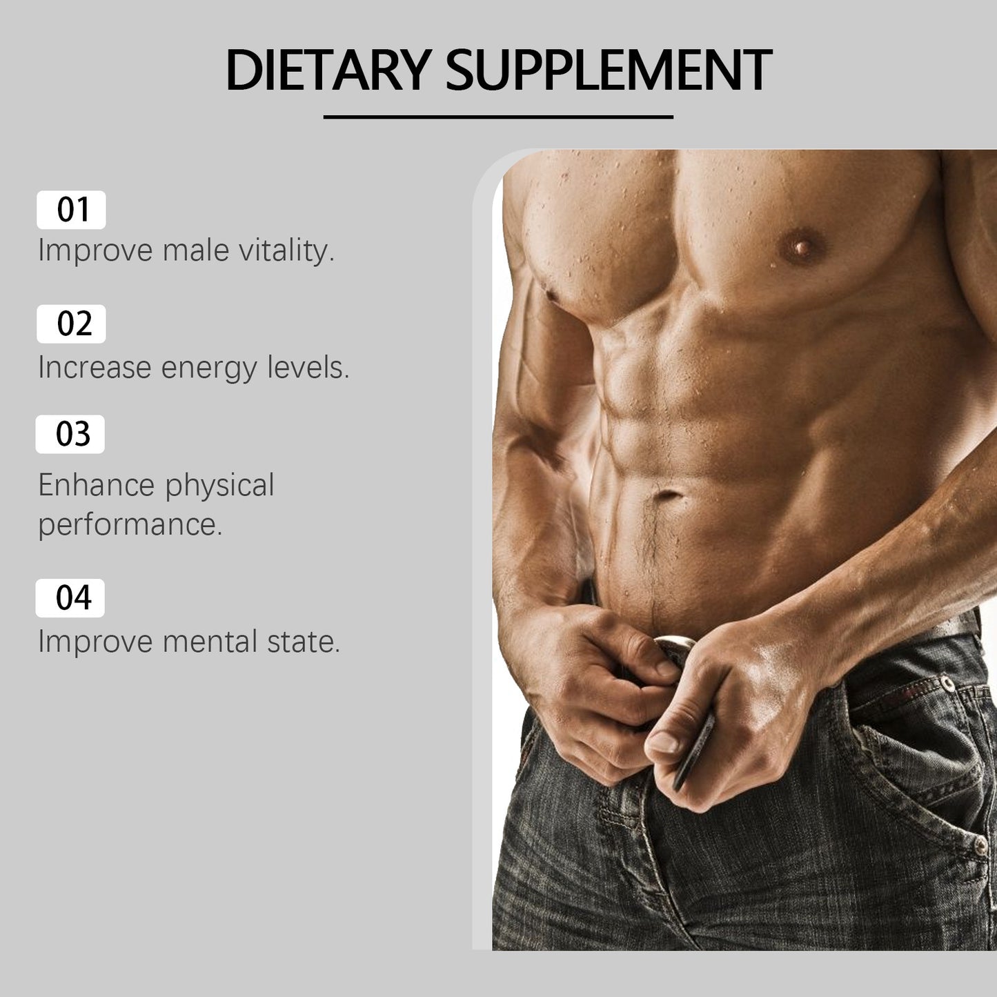 Nahrungsergänzungsmittel für die Körperbehandlung