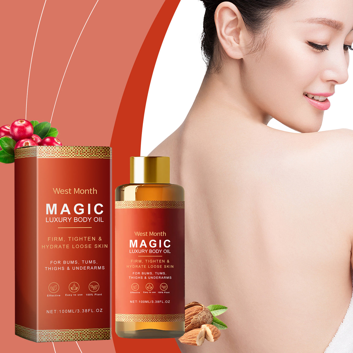 Body moisturizing oil