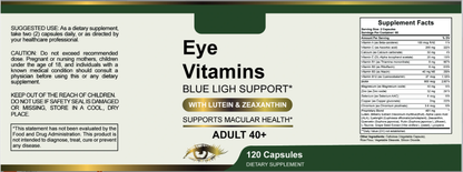 LumiHopeOne Eye Vitamins - Macular Health & Blue Light Defense Supplement (120 Capsules)